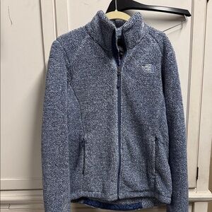 The North Face Heathered Blue Fleece Jacket